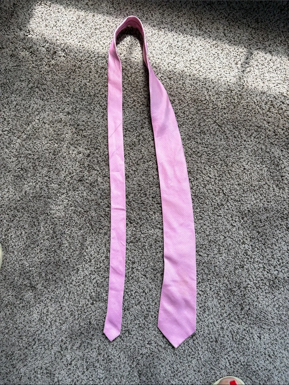 Lauren Ralph Lauren Pink Solid Silk Tie
